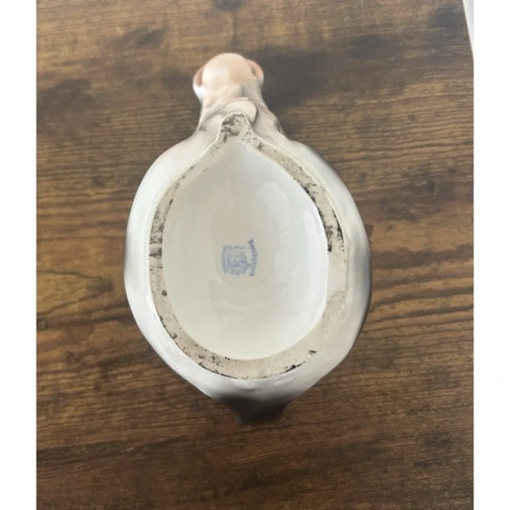 RARE Vintage Royal Bayreuth‎ Creamer Pitcher Water Buffalo Bavaria Stamped